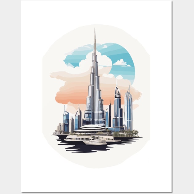 Dubai Burj Khalifa Wall Art by Zenita